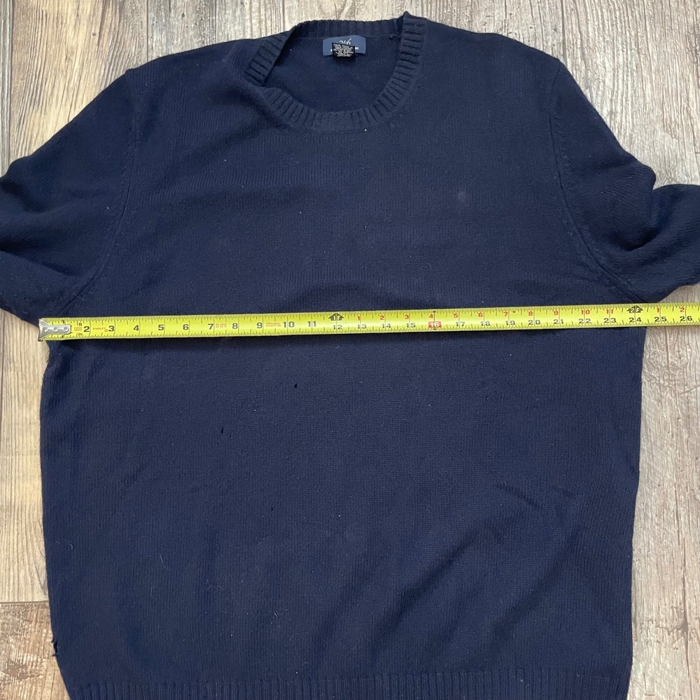 Brooks Brothers‎ 346 Mens Navy Lambswool Cashmere Sweater Crewneck XL - Picture 10 of 11